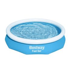 Bestway Fast Set 57456 kerti medence Fémvázas/felfújható medence Kerek Kék, Fehér (57456)