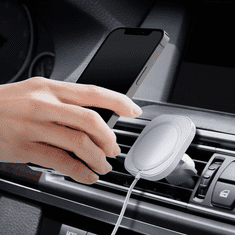 Spigen ACP03163 MagFit MagSafe kompatibilis Mobiltelefon autós tartó - Fehér (ACP03163)