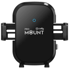 CELLY Mountcharge15 2.3" - 3.5" Mobiltelefon autós tartó/töltő - Fekete (CLMOUNTCHARGE15BK)