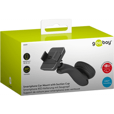 Goobay 45509 50-85mm In-car Mobiltelefon autós tartó - Fekete (45509)