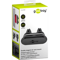 Goobay 45651 Mágneses Mobiltelefon autós tartó - Fekete (45651)