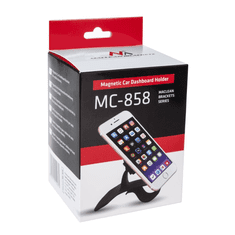 Maclean MC-858 Univerzális mágneses mobiltelefon autós tartó - Fekete (MC-858)