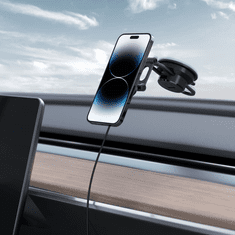 Spigen OneTap Pro 3 Univerzális mobiltelefon autós tartó/MagSafe töltő - Fekete (ACP04629)