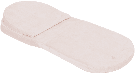 KikkaBoo Babakocsi matrac memóriahabból párnával, 75x30 cm, Beige Velvet