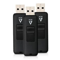 V7 4GB USB 2.0 Fekete Pendrive VF24GAR-3PK-3E