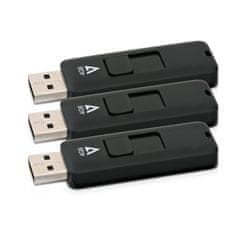 V7 4GB USB 2.0 Fekete Pendrive VF24GAR-3PK-3E