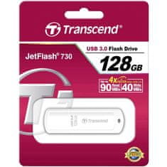Transcend Jetflash 730 128GB USB 3.0 Fehér Pendrive TS128GJF730