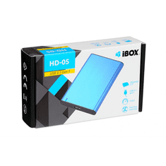 iBOX I-BOX HD-05 ZEW 2.5" USB 3.1 Gen 1 Külső HDD ház - Kék (IEUHDD5BL)