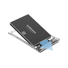 Fusion 2.5" USB 3.0 Külső HDD/SSD ház - Átlátszó (FUSHDDC30TP)