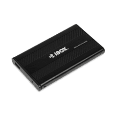 iBOX IEU2F01 HD-01 2.5" USB 2.0 Külső HDD ház Fekete (IEU2F01)