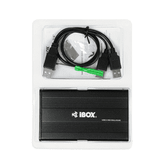 iBOX IEU2F01 HD-01 2.5" USB 2.0 Külső HDD ház Fekete (IEU2F01)