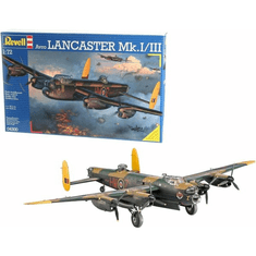 REVELL Avro Lancaster Mk. I/III vadászrepülőgép műanyag modell (1:72) (MR-4300)