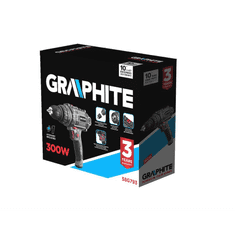 Graphite 58G793 elektromos fúró-csavarozó gép, 300W (58G793)