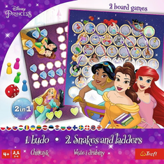 Trefl Disney hercegnők 2 az 1-ben családi társasjáték (02418)