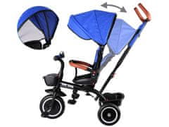 RAMIZ 3 az 1-ben gyermek tricikli forgatható üléssel kék színben