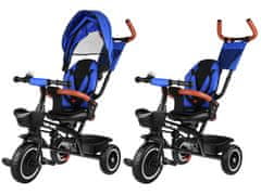 RAMIZ 3 az 1-ben gyermek tricikli forgatható üléssel kék színben