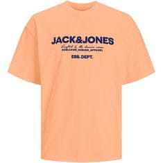 Jack&Jones Férfi póló JJGALE Relaxed Fit 12247782 Apricot Ice (Méret XXL)