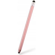 Univerzális toll, alumínium, (bármilyen kapacitív kijelzőhöz), kétoldalas, Touch Stylus Pen, vörösarany