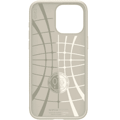 Spigen Apple iPhone 15 Pro, Szilikon tok, Liquid Air, háromszög minta, bézs (RS151998)