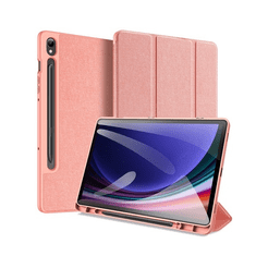 Dux Ducis Samsung Galaxy Tab S9 FE (10.9) SM-X510 / X516B, mappa tok, Trifold, S Pen tartóval, Domo, rózsaszín (RS149759)