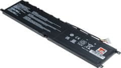 T6 power Akkumulátor MSI CreatorPro X17HX A13VKS készülékhez, Li-Poly, 15,2 V, 6250 mAh (95 Wh), fekete