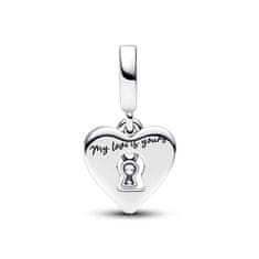 Pandora Gyönyörű ezüst medál Szív kulcslyukkal 793119C01