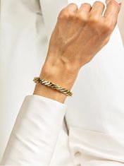 Marc Malone Stílusos tömör karkötő Tatum Gold Bracelet MCB23052G