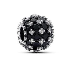 Pandora Csillogó ezüst gyöngy fekete cirkónium kövekkel 792630C04