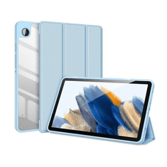 Dux Ducis Samsung Galaxy Tab A9 (8.7) SM-X110 / X115, mappa tok, Trifold, légpárnás sarok, közepesen ütésálló, átlátszó hátlap, Toby, kék (RS150509)
