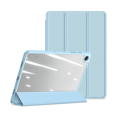 Dux Ducis Samsung Galaxy Tab A9 Plus (11.0) SM-X210 / X215 / X216B, mappa tok, Trifold, légpárnás sarok, közepesen ütésálló, átlátszó hátlap, Toby, kék (RS150510)