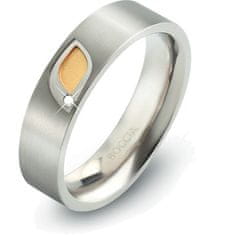 Boccia Titanium Titán gyűrű gyémánttal 0146-01 (Kerület 52 mm)