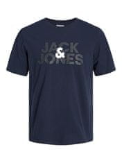 Jack&Jones Férfi szett - póló és rövidnadrág JACULA Standard Fit 12255000 Navy Blazer (Méret L)