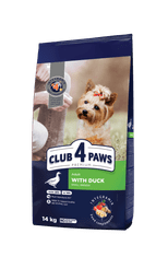 Club4Paws Premium száraz kutyatáp kistestű fajtáknak kacsával 14 kg