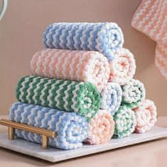 Netscroll Kiváló tisztítókendők, 3 darab, szívóképesek, újrahasználhatók, nedves/száraz tisztításhoz, konyhába/fürdőszobába, folteltávolítók, WipeCleanCloths