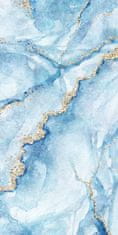 COLORAY.HU Ablak árnyékoló Kék márvány Sötétítő redőny (gumi bevonattal) 90x180 cm
