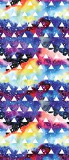 COLORAY.HU Ablak árnyékoló Ablak árnyékoló Fehér háromszögek színes háttérrel Redőny fényerő 60x140 cm