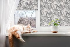 COLORAY.HU Sötétítő roló ablakra Rajzolt virágok Redőny fényerő 70x140 cm