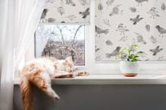COLORAY.HU Sötétítő roló ablakra Rajzolt madarakat és leveleket Redőny fényerő 110x180 cm
