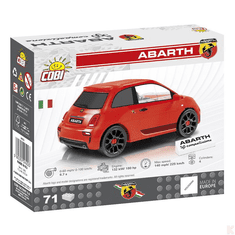 Cobi Youngtimer Fiat Abarth 595 kisautó műanyag modell (COBI-24502)