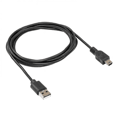 Akyga USB-A - Mini-B (5-tűs) kábel 1.8m fekete (AK-USB-03) (AK-USB-03)