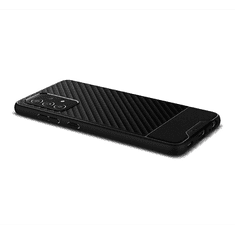 Spigen Samsung Galaxy A72 / A72 5G SM-A725F / A726B, Szilikon tok, Core Armor, karbon minta, fekete (S55854)