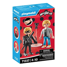 Playmobil Miraculous 71337 - Adrien & Fekete macska készlet (71337)
