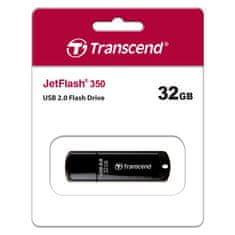 Transcend Jetflash 350 32GB USB 2.0 Fekete Pendrive TS32GJF350