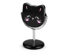 Kozmetikai tükör asztali macska - fekete