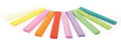 Gimboo krepp-papír - tekercs 50 x 200 cm, pasztell színek keveréke, 10 db