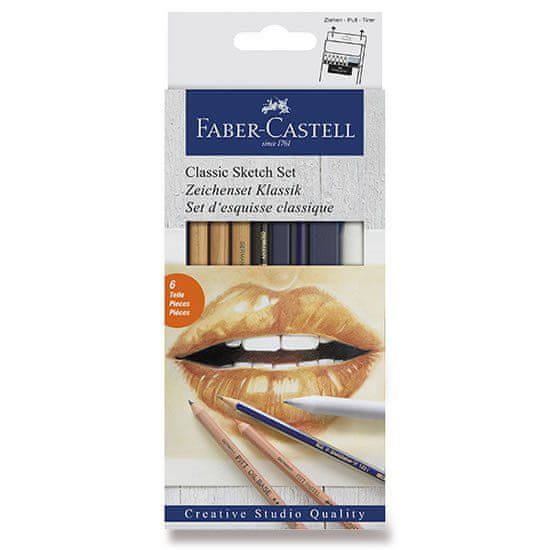 FABER - Castell Pitt pasztell klasszikus vázlat 6 db