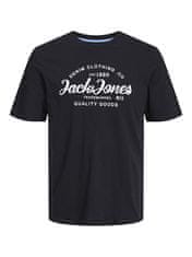 Jack&Jones Férfi szett - póló és rövidnadrág JJFOREST Standard Fit 12256951 Black (Méret M)