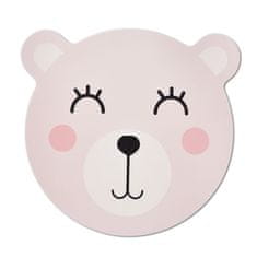Zeller Gyerek alátét medve motívummal, rózsaszín, átmérő 36,5cm