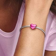 Pandora Romantikus rózsaszín gyöngy Szív 799291C03