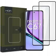 Hofi Glass Pro Full Screen 2x üvegfólia Realme C67 4G, fekete